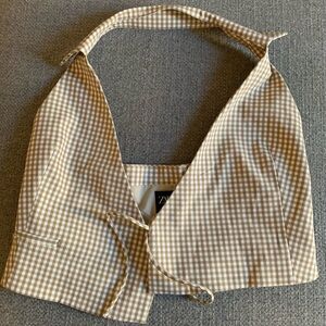 Zara gingham halter top